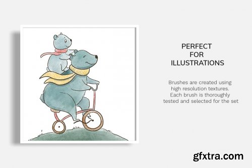 CreativeMarket - Soft texture brushes for Procreate 4497260