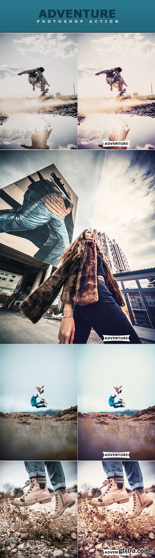 GraphicRiver - 8 IN 1 Photoshop Actions Bundle 27450364