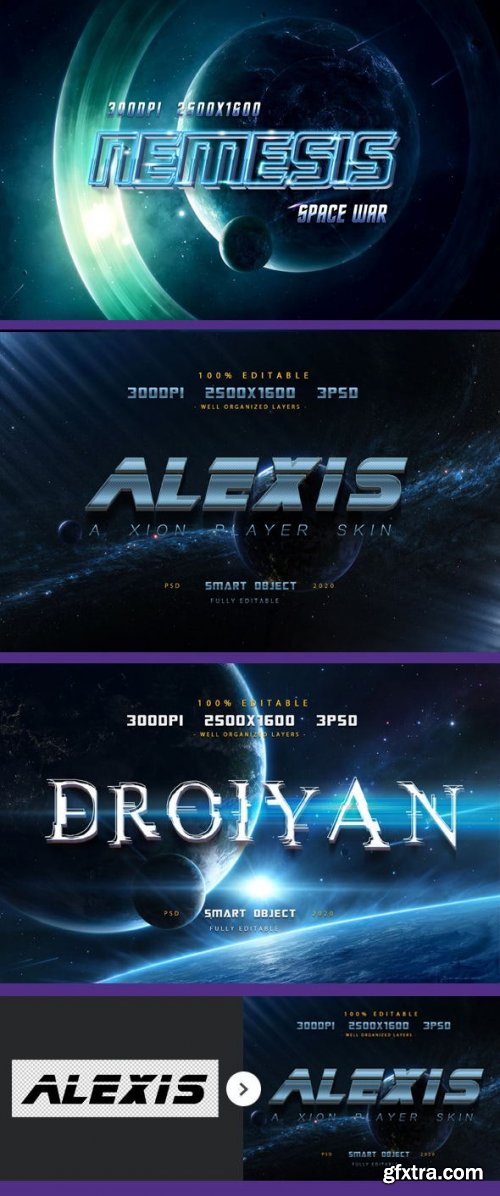 GraphicRiver - Sci-fi Game Styles - Space Trip Text Effects-Planet Photoshop Text Effects 27491759