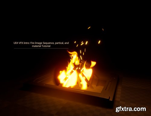 UE4 VFX Intro: Fire Image Sequence, partical and material Tutorial