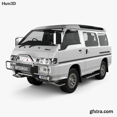 Mitsubishi Delica Star Wagon 4WD 1986 3D model