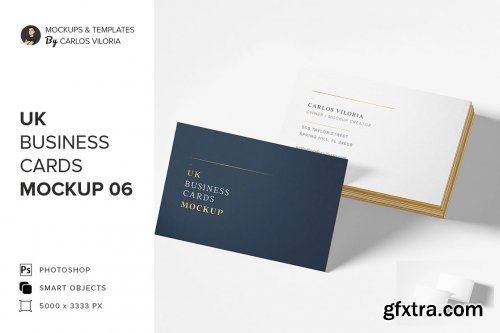 CreativeMarket - UK Business Cards Mockup 06 5217165