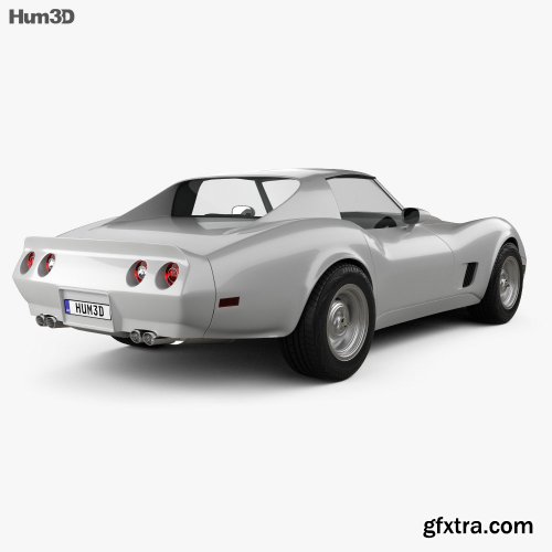 Chevrolet Corvette Stingray (C3) Coupe 1974 3D model