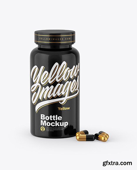 Download Glossy Plastic Bottle Pills Mockup 63827 Gfxtra Yellowimages Mockups