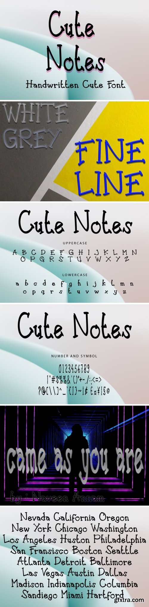 Cute Notes Font