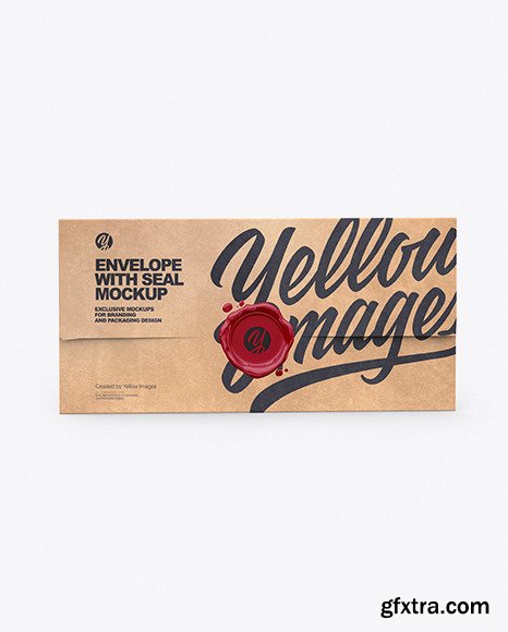 Kraft Envelope With Seal Mockup 64181