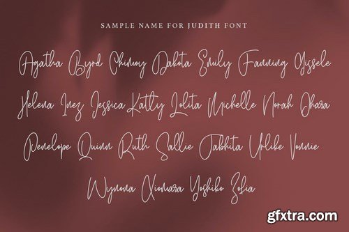 Judith Handwritten Script Font