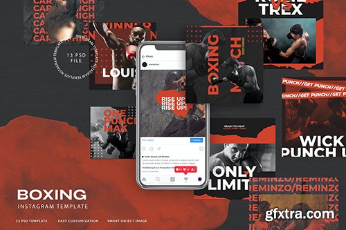 Sport Instagram Stories for Boxing Club