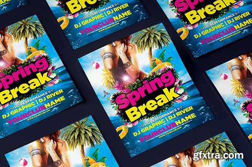 Spring Break Party Flyer Spring Break Party Flyer