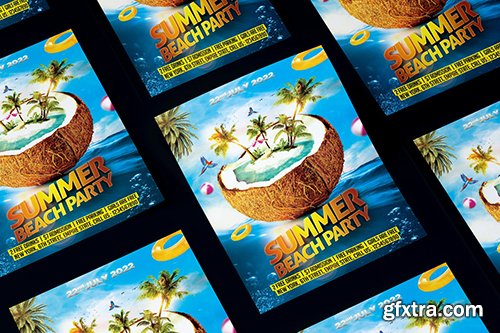 Summer Beach Party Flyer Summer Beach Party Flyer
