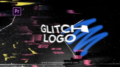 Videohive - Glitch Distortion Logo Intro