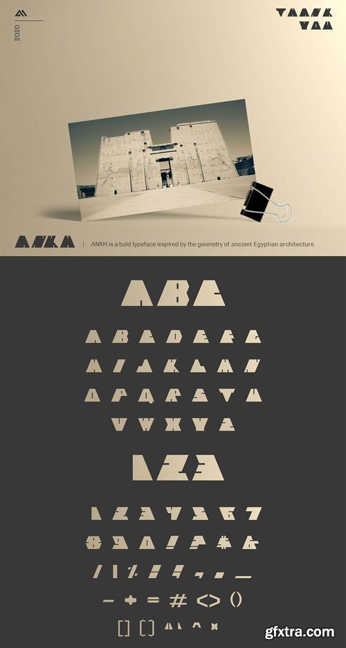 Ankh - Decorative Bold Typeface 2xOTF 080820