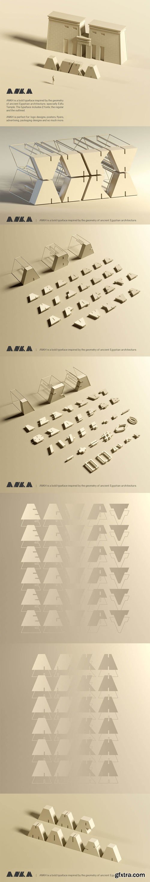 Ankh - Decorative Bold Typeface 2xOTF 080820