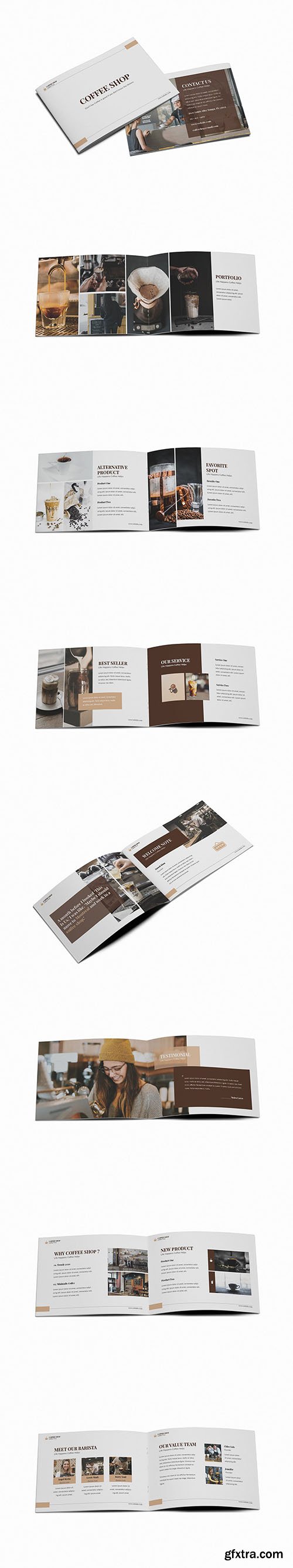Coffee Shop A5 Brochure Template Coffee Shop A5 Brochure Template