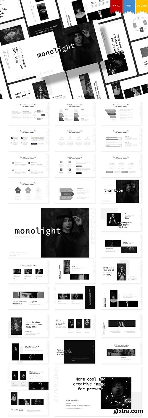 Monolight | Powerpoint, Keynote, Googleslides