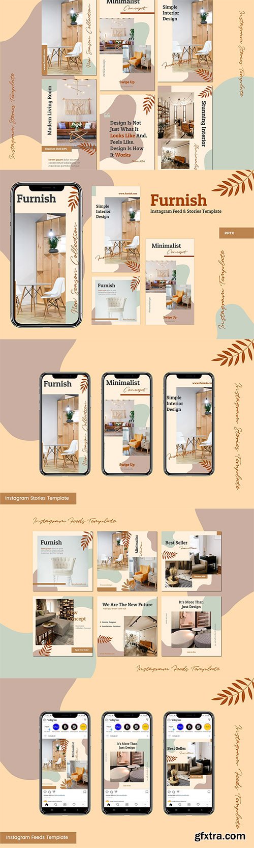 Instagram Feeds & Stories Template - Powerpoint, Keynote and Google Slides Instagram Feeds & Stories Template - Powerpoint, Keynote and Google Slides