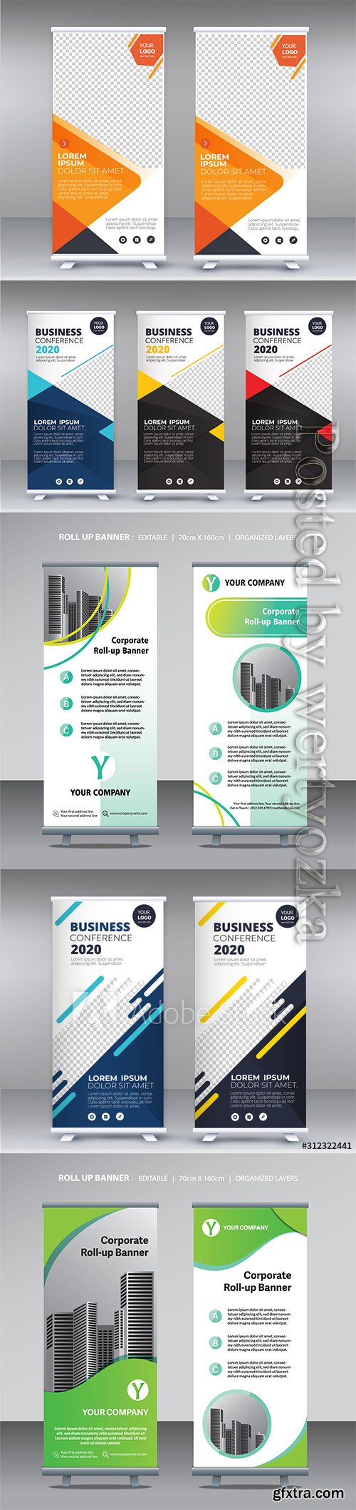 Business roll up banner, stand poster brochure Business roll up banner, stand poster brochure