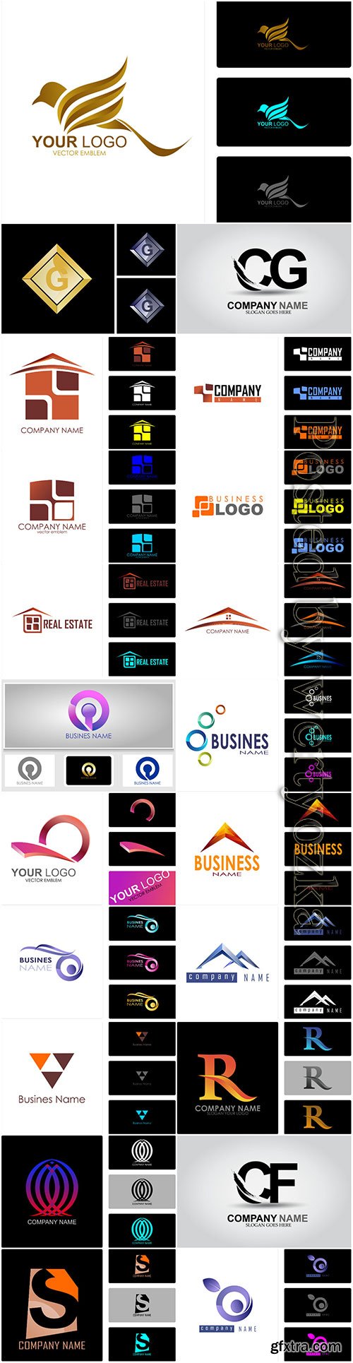 Logos in vector, business icons, emblems, labels # 10 Logos in vector, business icons, emblems, labels # 10