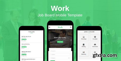 ThemeForest - Work v1.0 - Job Board Mobile Template - 20199639