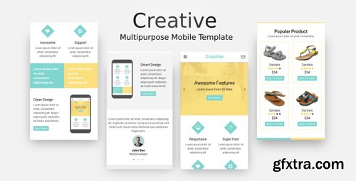 ThemeForest - Creative v1.0 - Multi-Purpose Mobile Template - 20720579