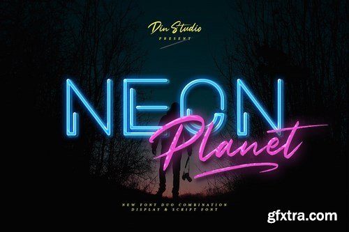 CM - Neon Planet - Font Duo 5247597