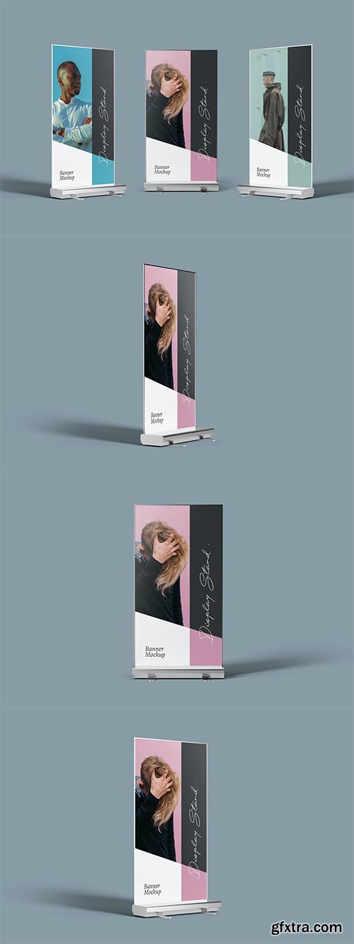 Display Stand Banner Mockups Display Stand Banner Mockups