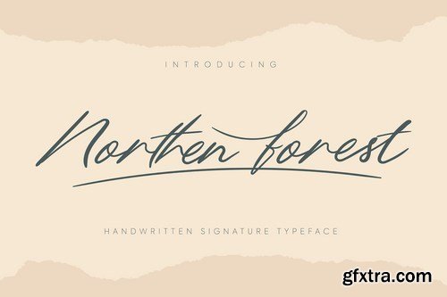Northern Forest Handwritten Signature Typeface