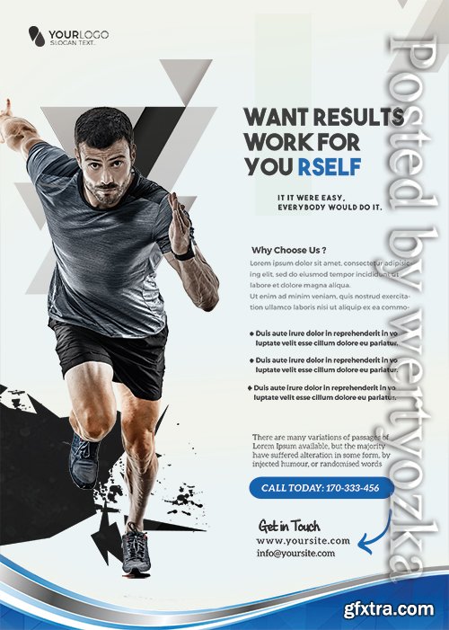 Gym Fitness - Premium flyer psd template Gym Fitness - Premium flyer psd template