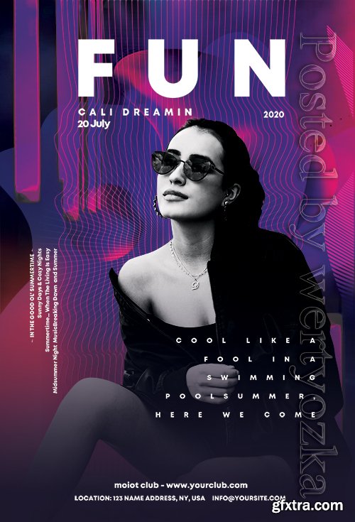 Fun Club Party - Premium flyer psd template Fun Club Party - Premium flyer psd template