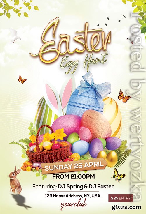 Easter Egg Hunt2 - Premium flyer psd template Easter Egg Hunt2 - Premium flyer psd template