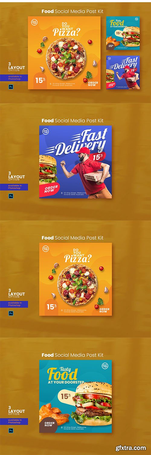 Food Social Media Post Kit Food Social Media Post Kit