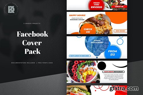 Food & Restaurant Facebook Cover Pack