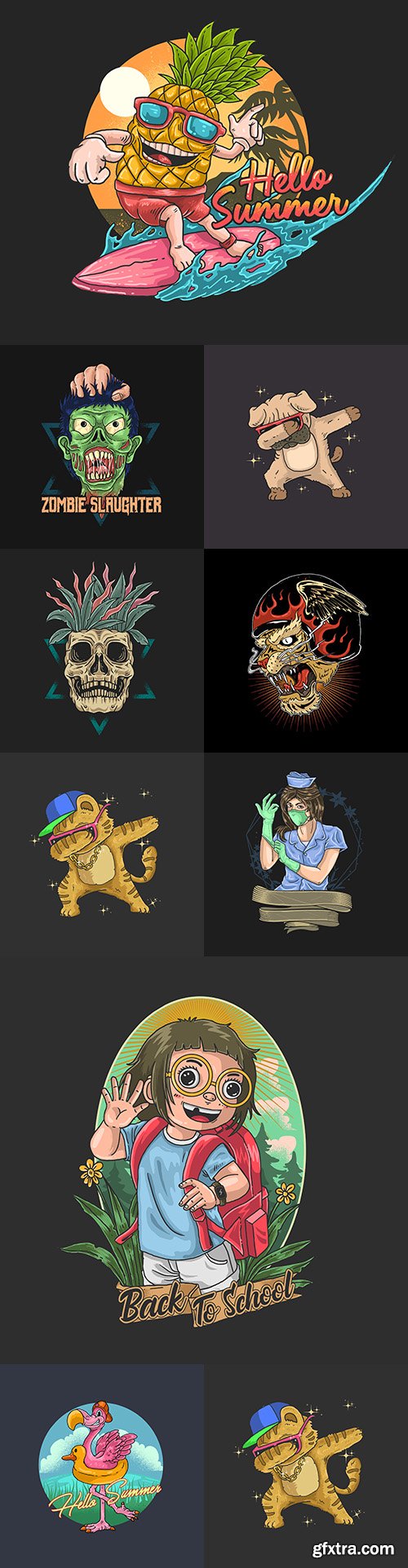 Grunge emblem and label typography vintage design 3 Grunge emblem and label typography vintage design 3