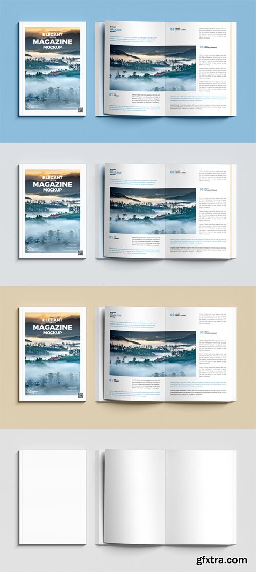 Elegant Magazine PSD Mockup