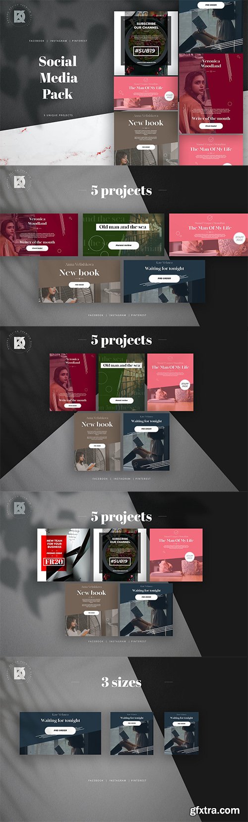 Writer & Bookstore Social Media Pack