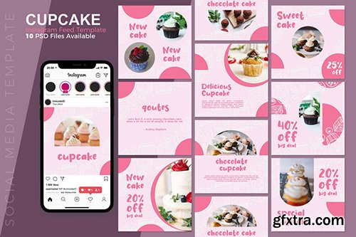 Cupcake - Food Instagram Post