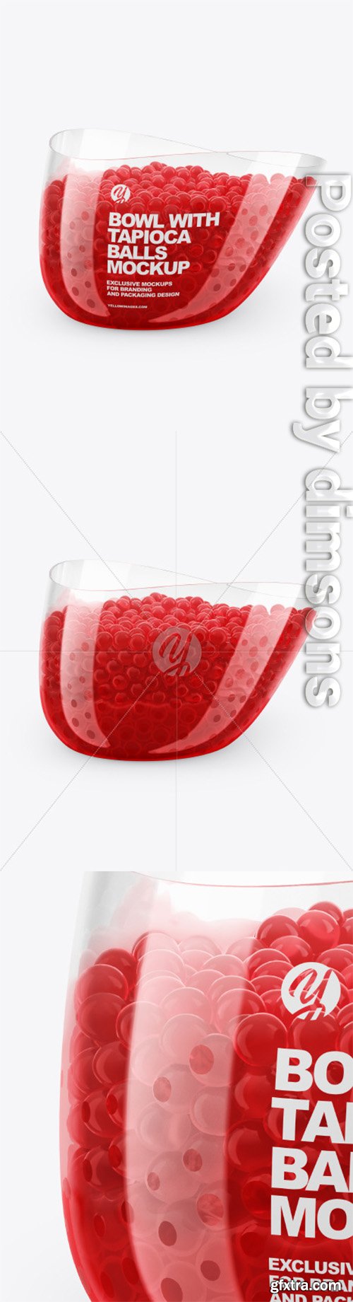 Bowl with Tapioca Balls Mockup 64451