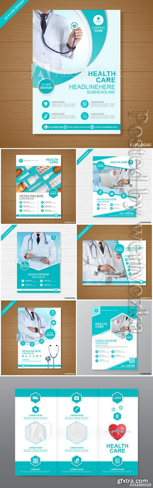 Health care cover a4 template design for a report and medical brochure Health care cover a4 template design for a report and medical brochure
