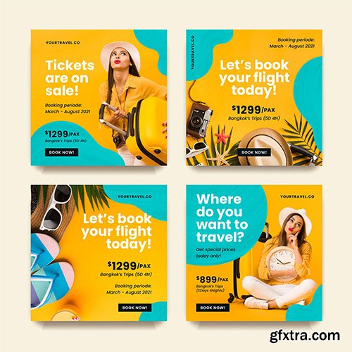 Travel sale instagram post collection