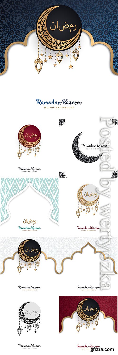 Beautiful ramadan kareem vector design with mandala Beautiful ramadan kareem vector design with mandala