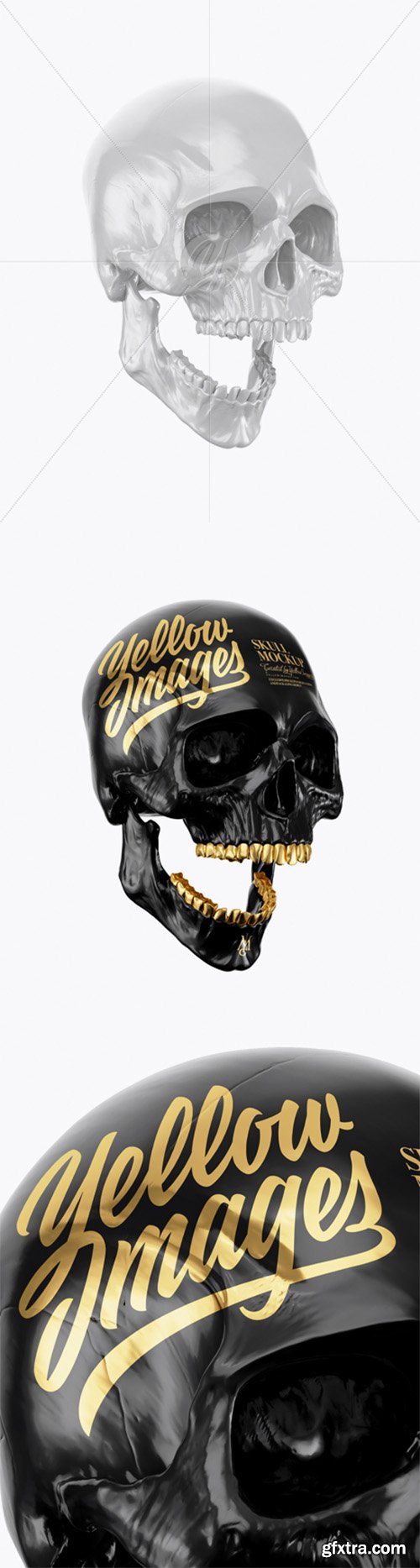 Skull Mockup - Half Side View 20807