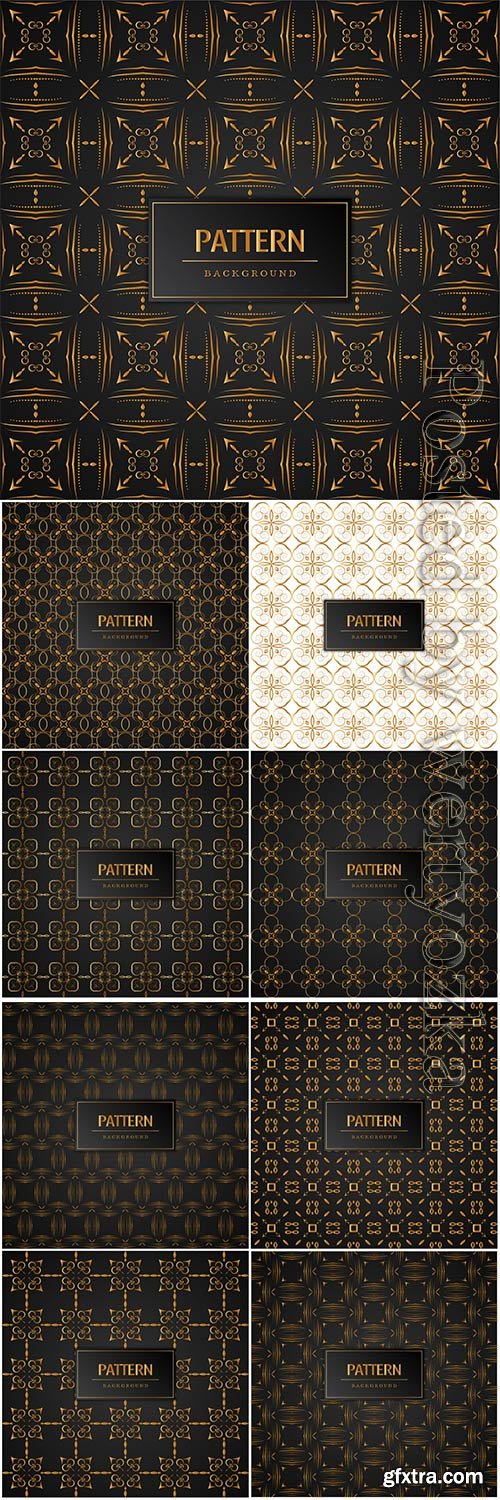 Abstract golden vector pattern decorative background Abstract golden vector pattern decorative background