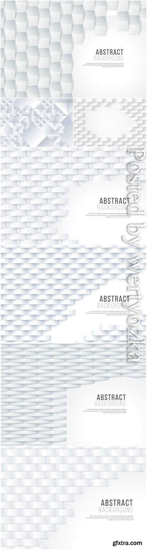 3d vector background with white abstract elements 3d vector background with white abstract elements