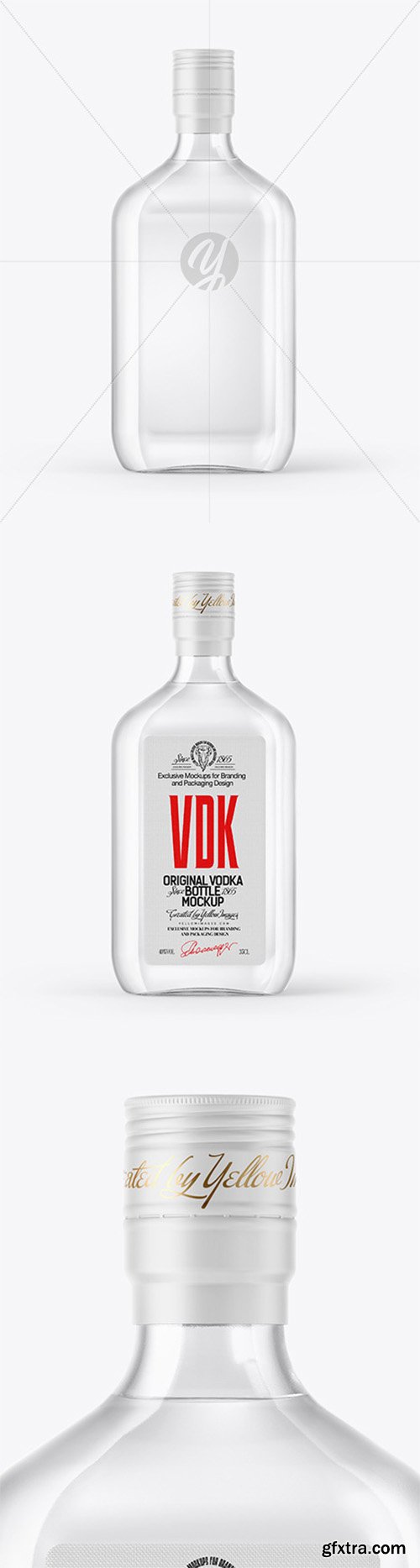 Glass Vodka Bottle Mockup 64809 Glass Vodka Bottle Mockup 64809