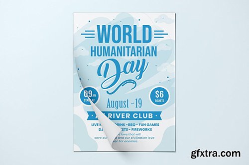 World Humanitarian Day Flyer Template