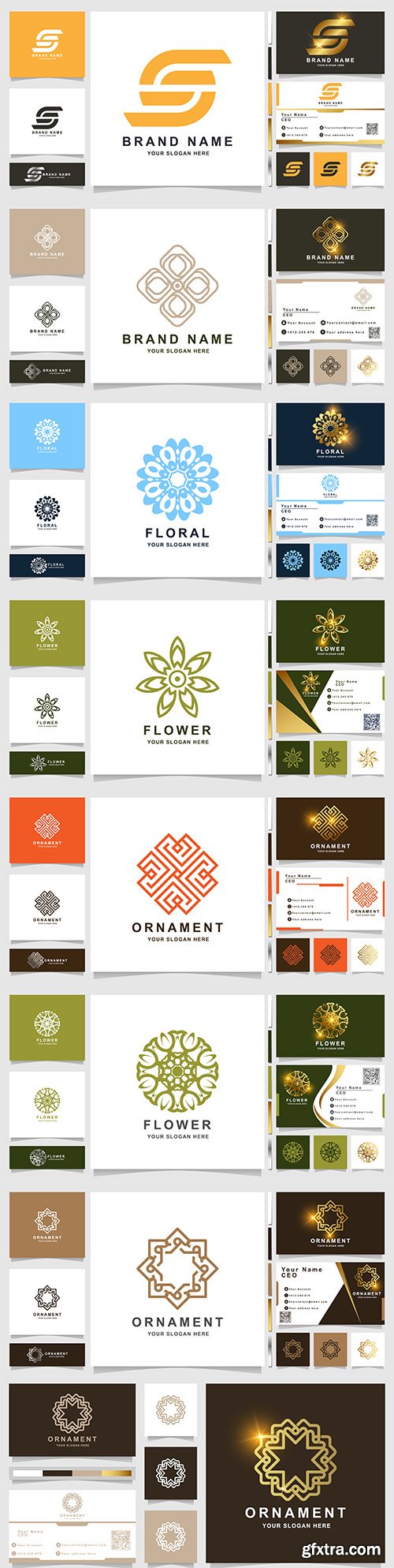 Minimalist elegant logo and business card design 8
