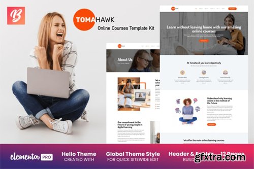 ThemeForest - Tomahawk v1.0 - Online Courses Template Kit - 28032418