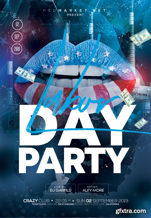 Labor day event - Premium flyer psd template