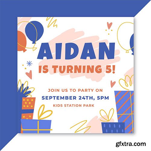 Birthday invitation design 