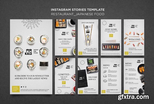 Make-up сollection of sushi templates for restaurant vol 2